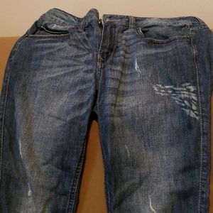 Women's size 10 distressed jeans